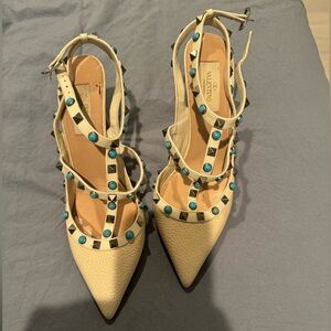 Cream Valentino heels